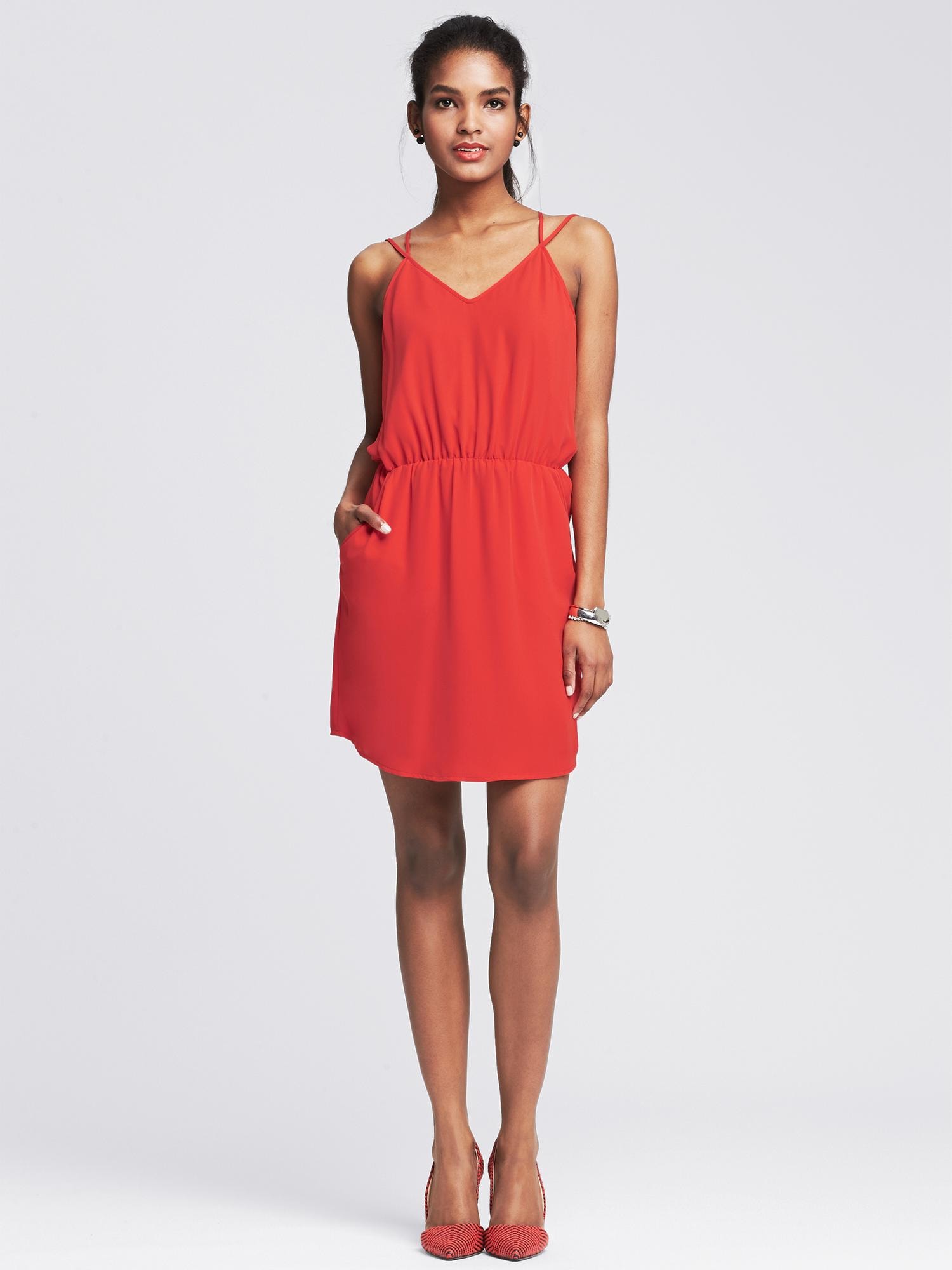 Strappy Cutout Dress | Banana Republic