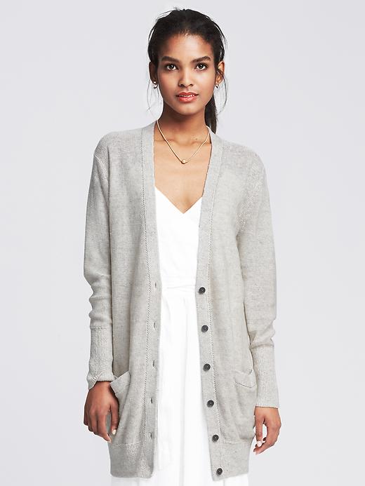 Grey boyfriend cardigan best sale