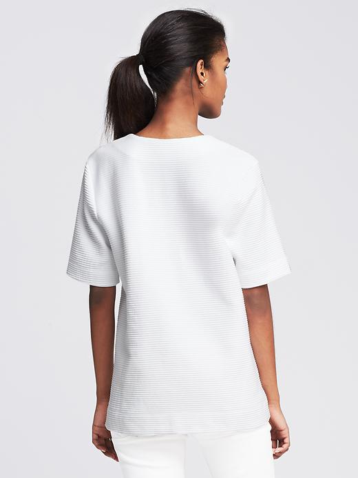 トップス no collar deep v neck ponte tops Ponte V-Neck Top | Banana Republic