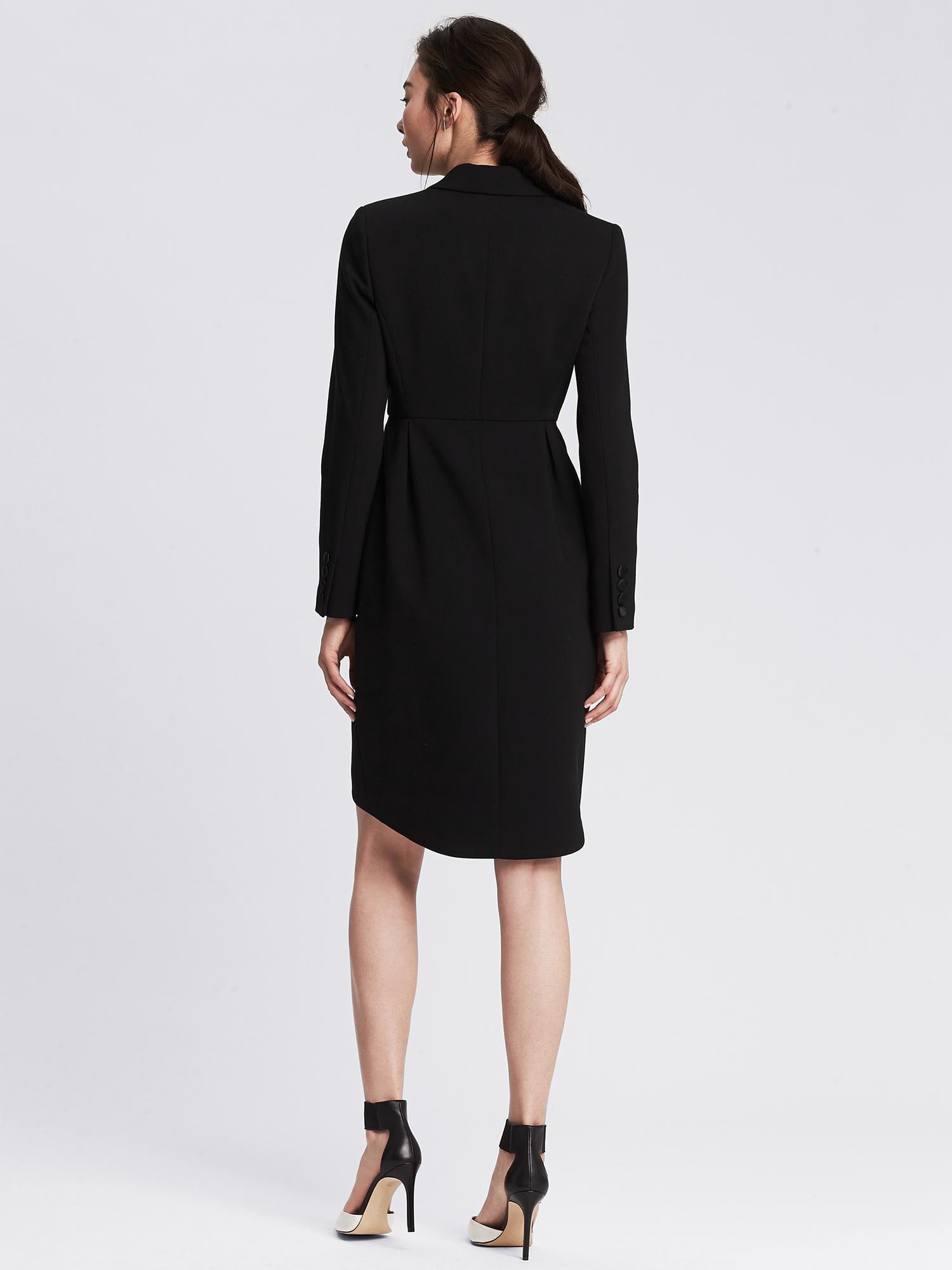 BR Monogram Tuxedo Dress | Banana Republic
