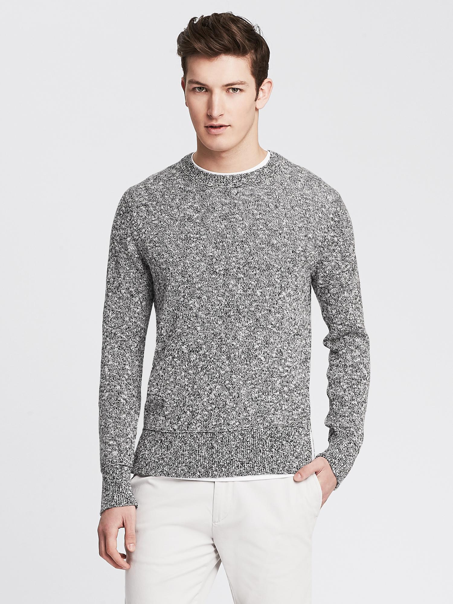 Marled Crew Pullover | Banana Republic