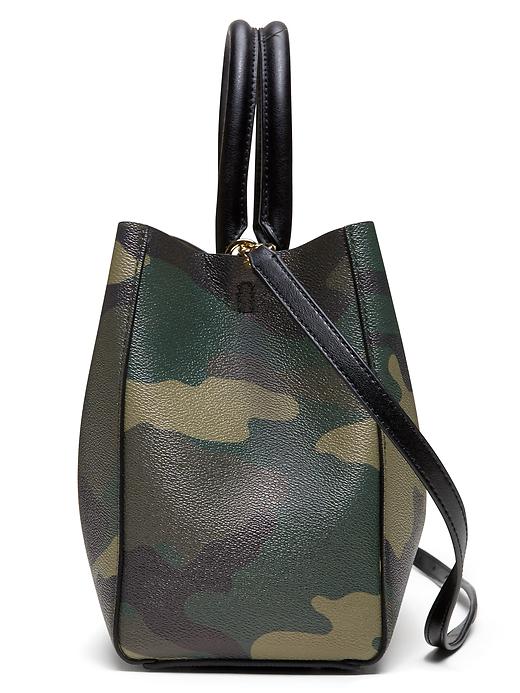 Mini Larkin Haircalf-Stripe Tote | Banana Republic