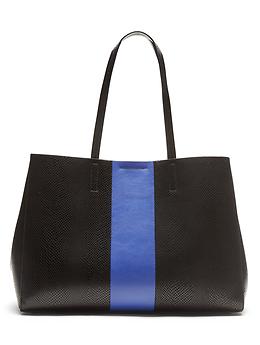 BANANA REPUBLIC レザートート ブラック ポートフォリオ イタリアンレザー トートバッグ --（トート