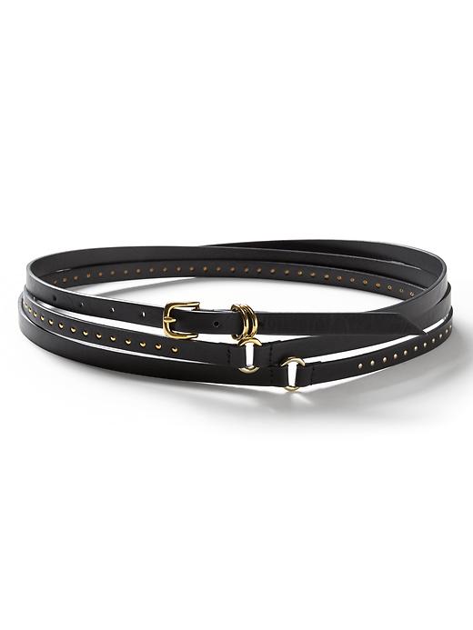 Triple-Wrap Faux-Leather Belt | Banana Republic display picture 1