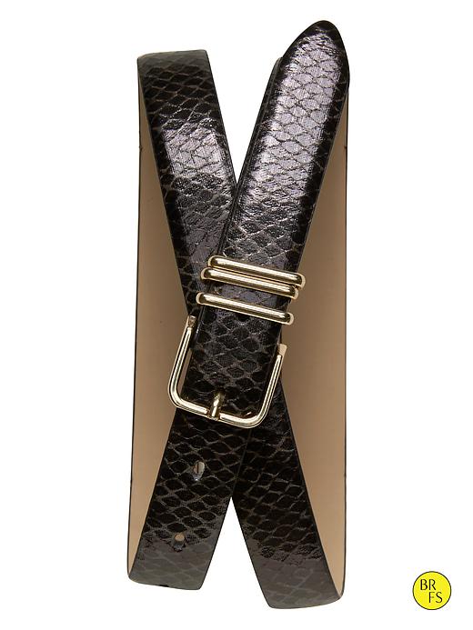 Factory Faux-Snakeskin Belt | Banana Republic display picture 2