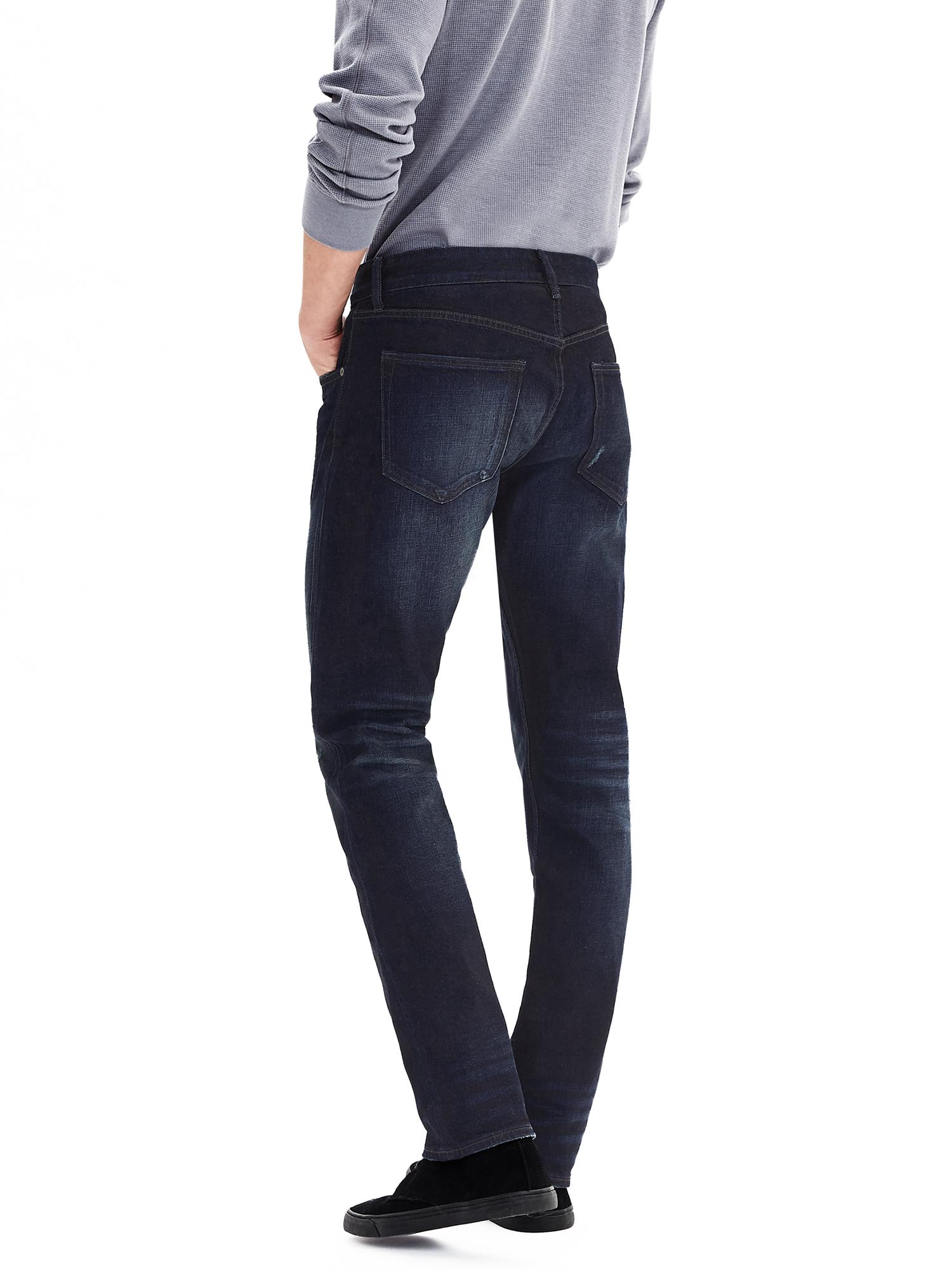 Pantalon Jean Large Femme Banana Republic Taille 27/4 - Indigo Foncé, Neuf Avec étiquettes