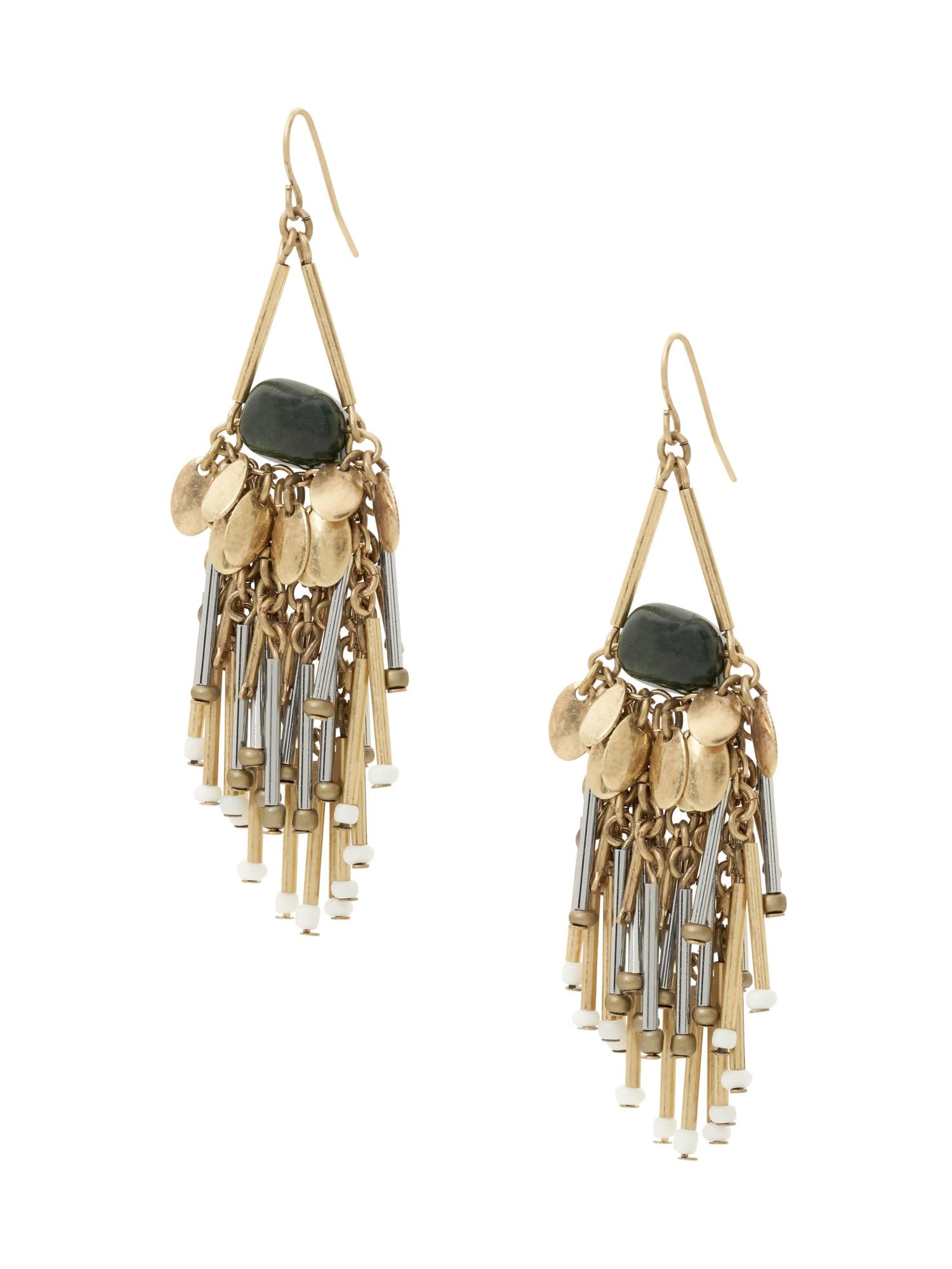 Metal Fringe Drop Earring | Banana Republic