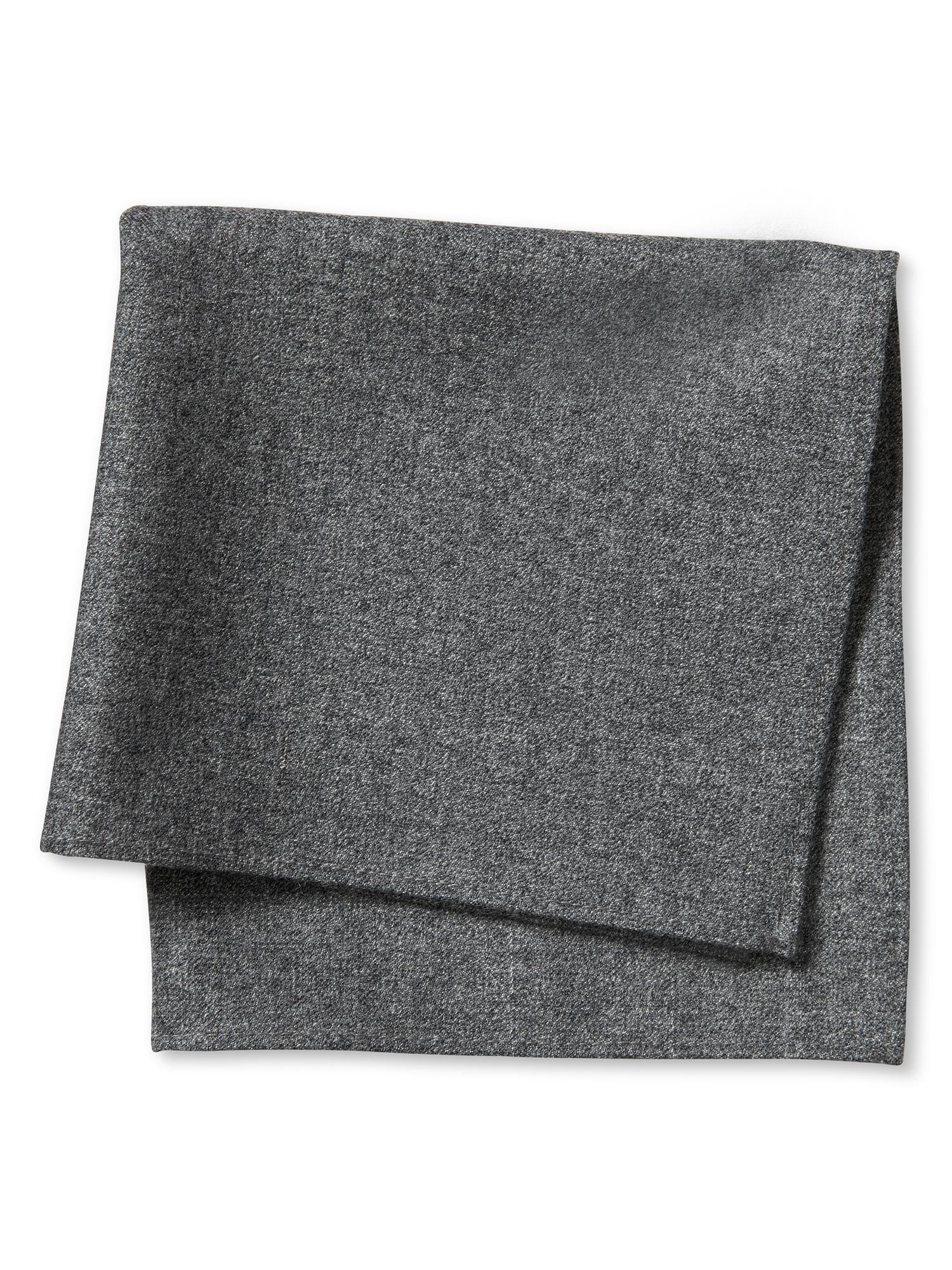 Charcoal Flannel Pocket Square
