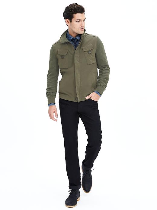 Woven-Front Four-Pocket Jacket | Banana Republic