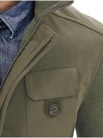 Woven-Front Four-Pocket Jacket | Banana Republic