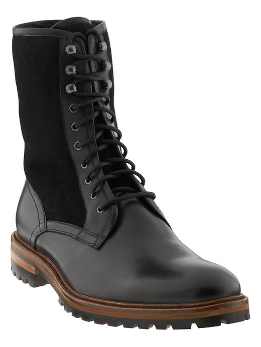 Banana Republic Jude Shearling BLK Boots SIZE 9.5 Ankle Boots for Women | Banana Republic main image 4