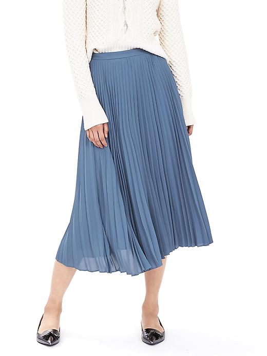 Pleated midi skirt banana republic best sale