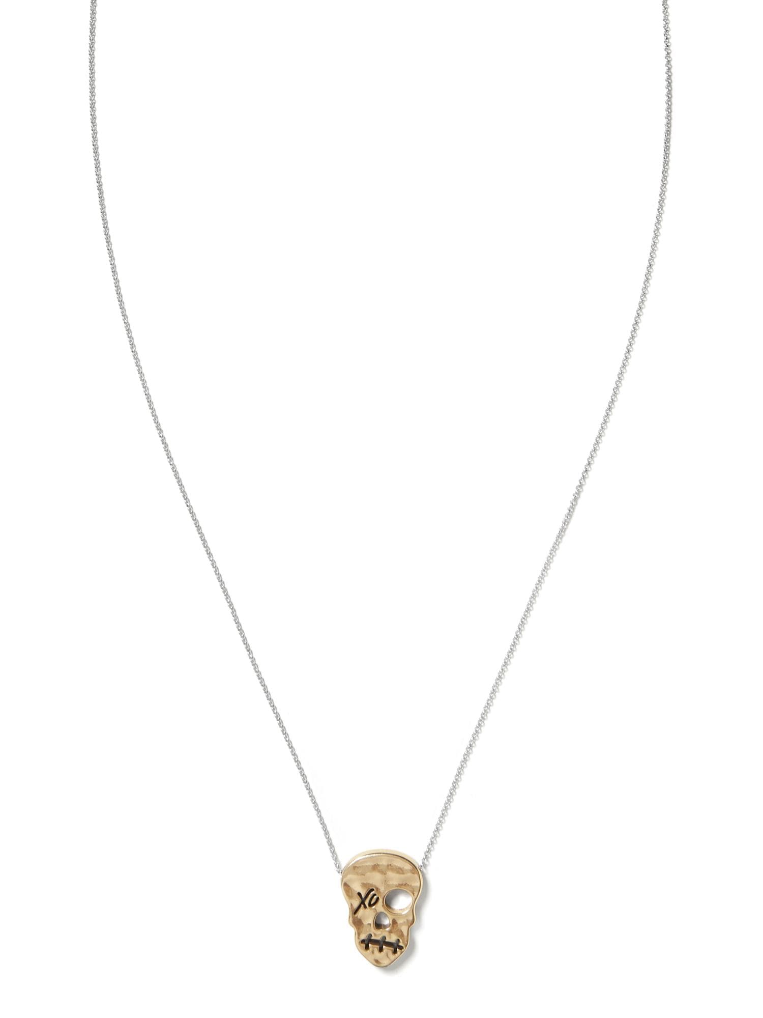 XO Skull Pendant Necklace