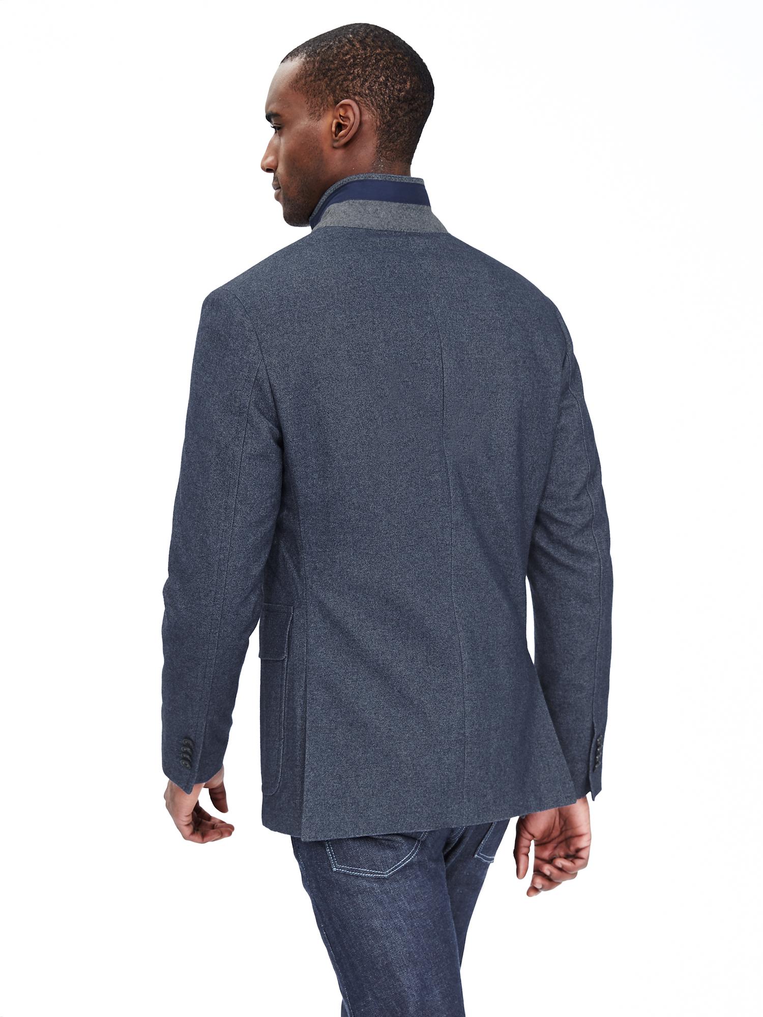 Modern Slim Mesh-Lined Blazer | Banana Republic