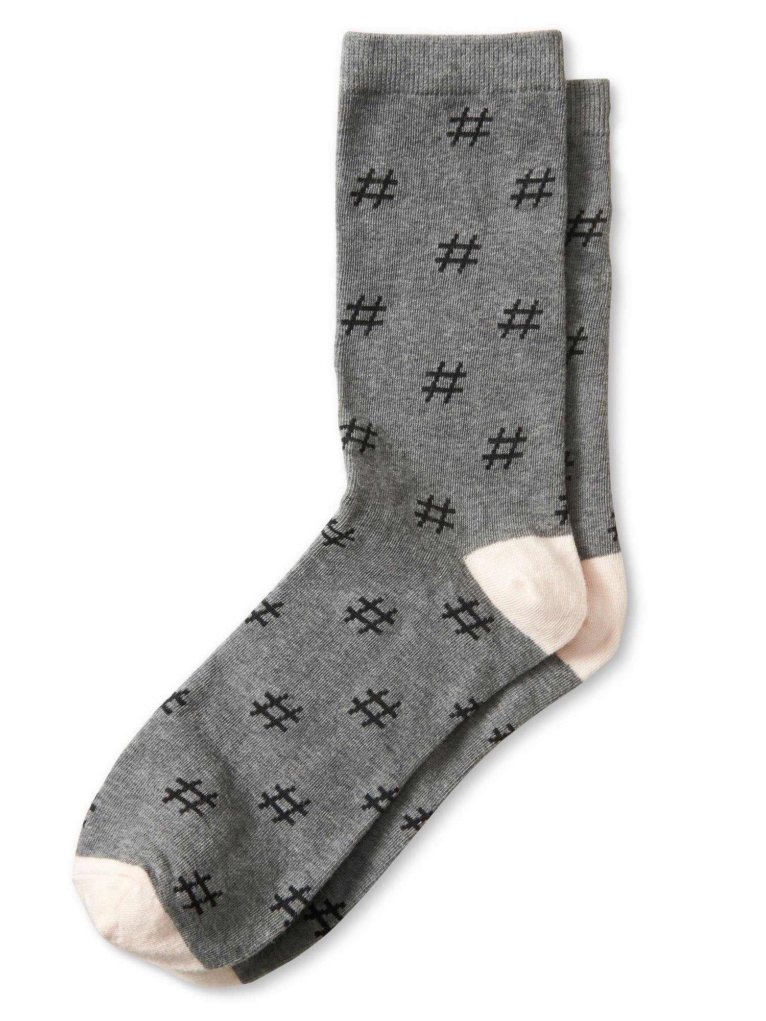 Hashtag Sock Banana Republic