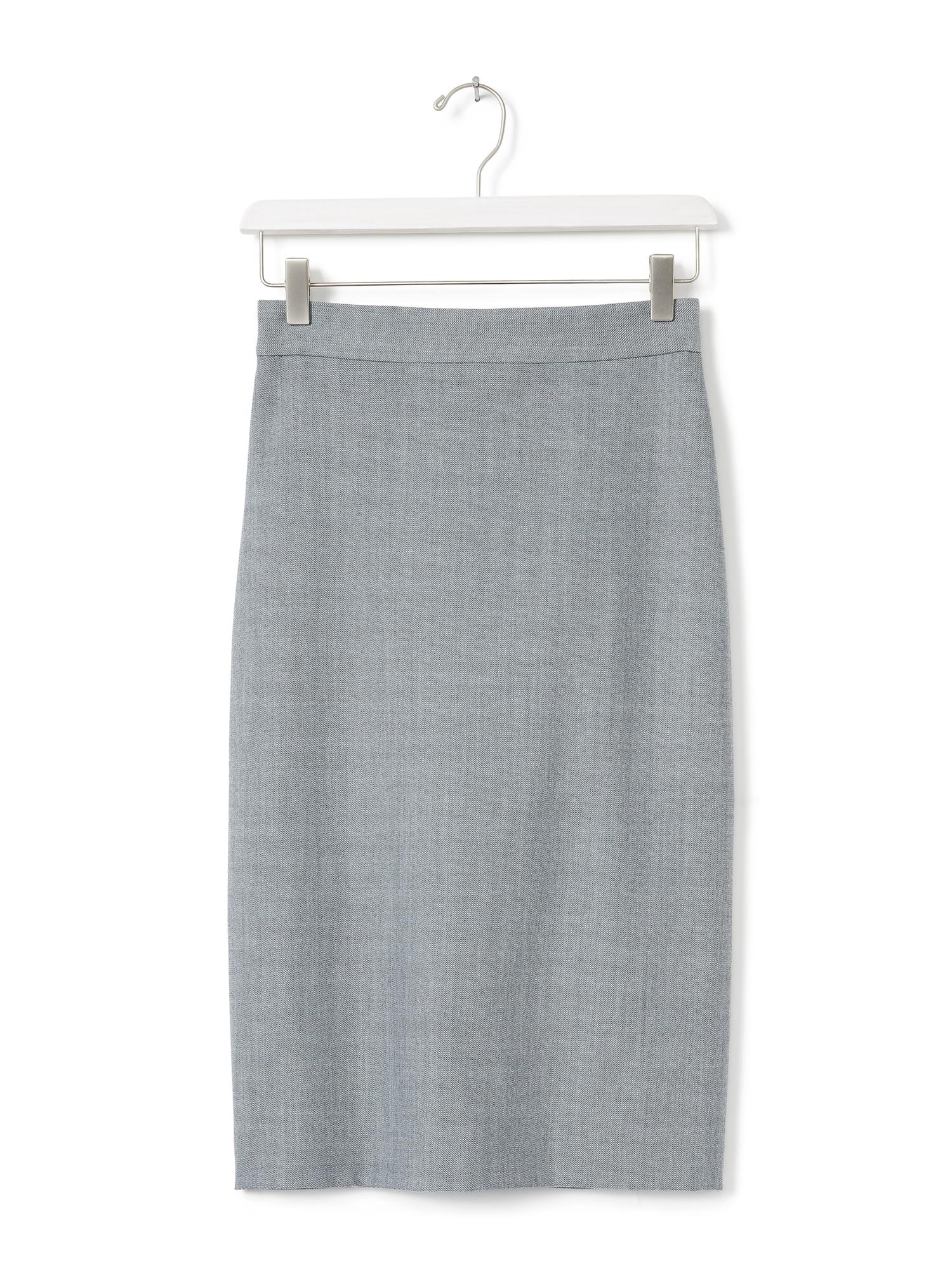 Women'S Light Knit Skirt- Blue Grey main image 0