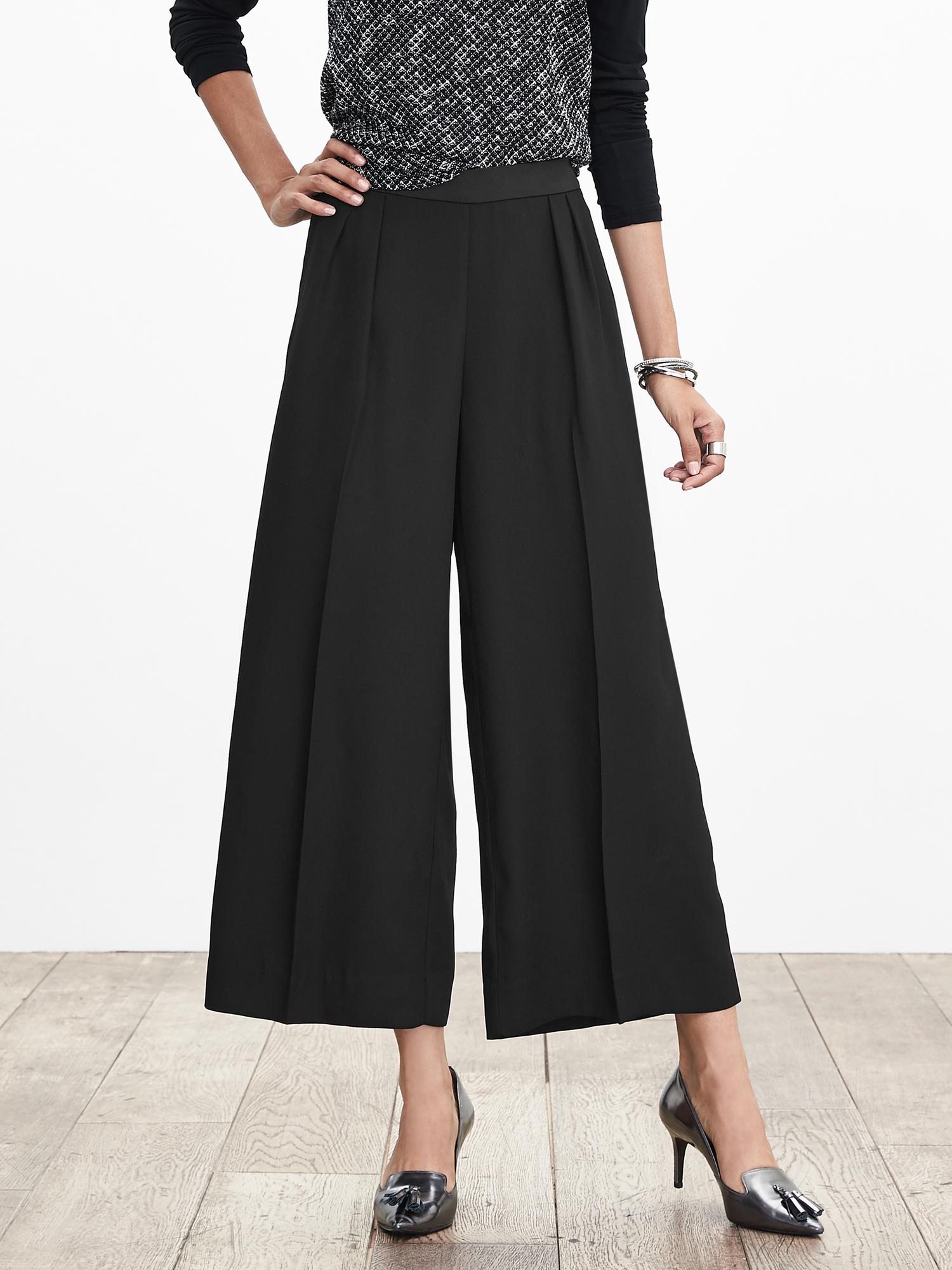 Drapey Gaucho Pant | Banana Republic