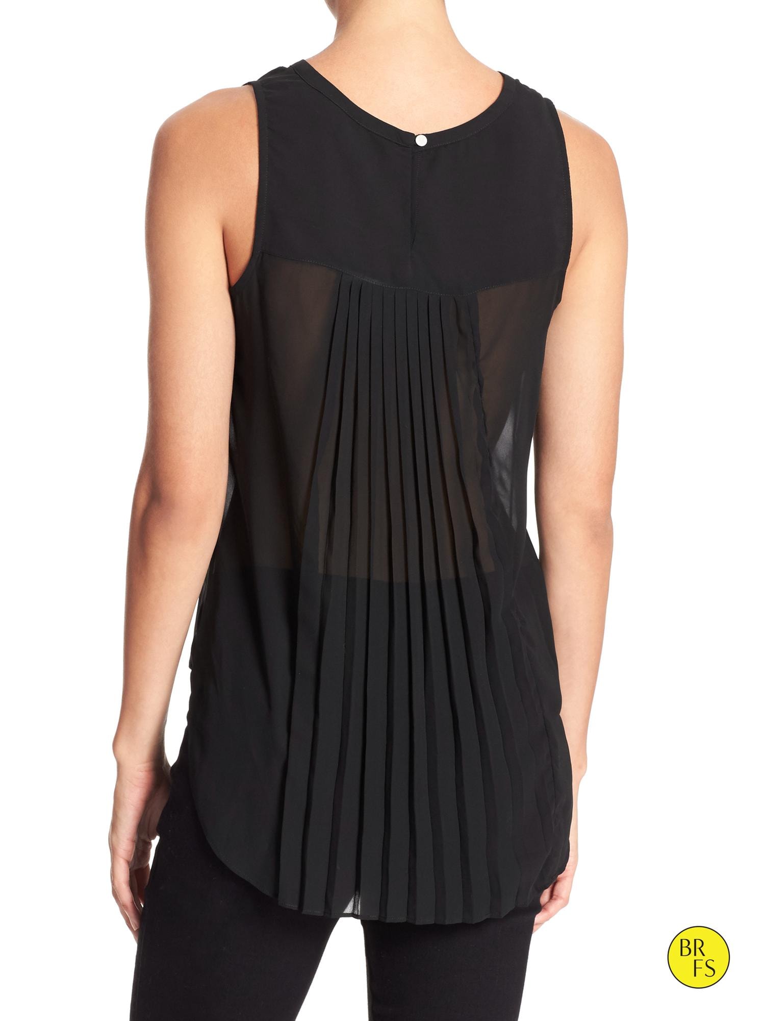 Factory Sleeveless Back-Pleat Top | Banana Republic