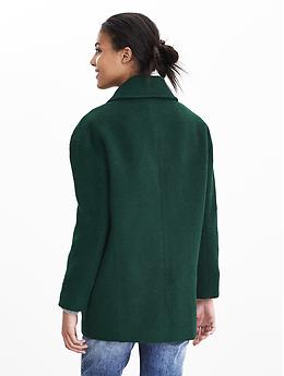 Green cocoon outlet coat