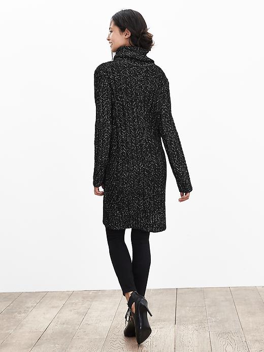 asymmetrical knit dress Grey asymmetrical knit long dress main image 0