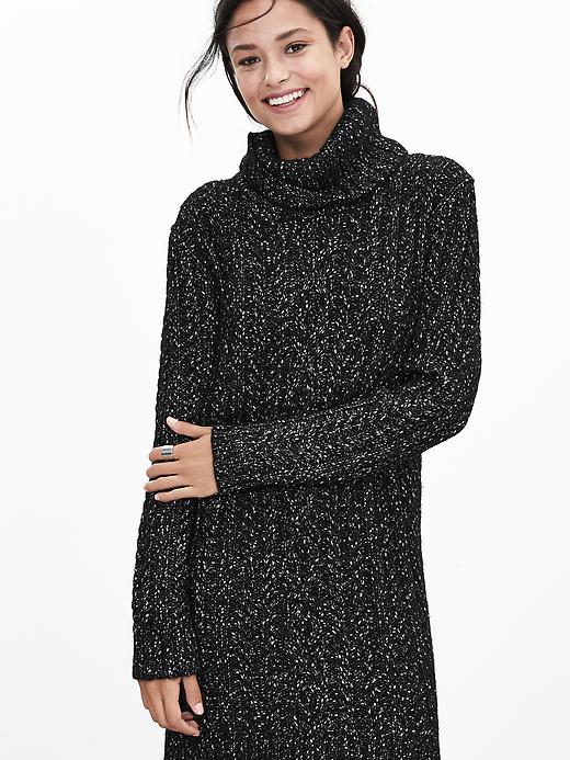 Heritage Cable-Knit Sweater Dress | Banana Republic