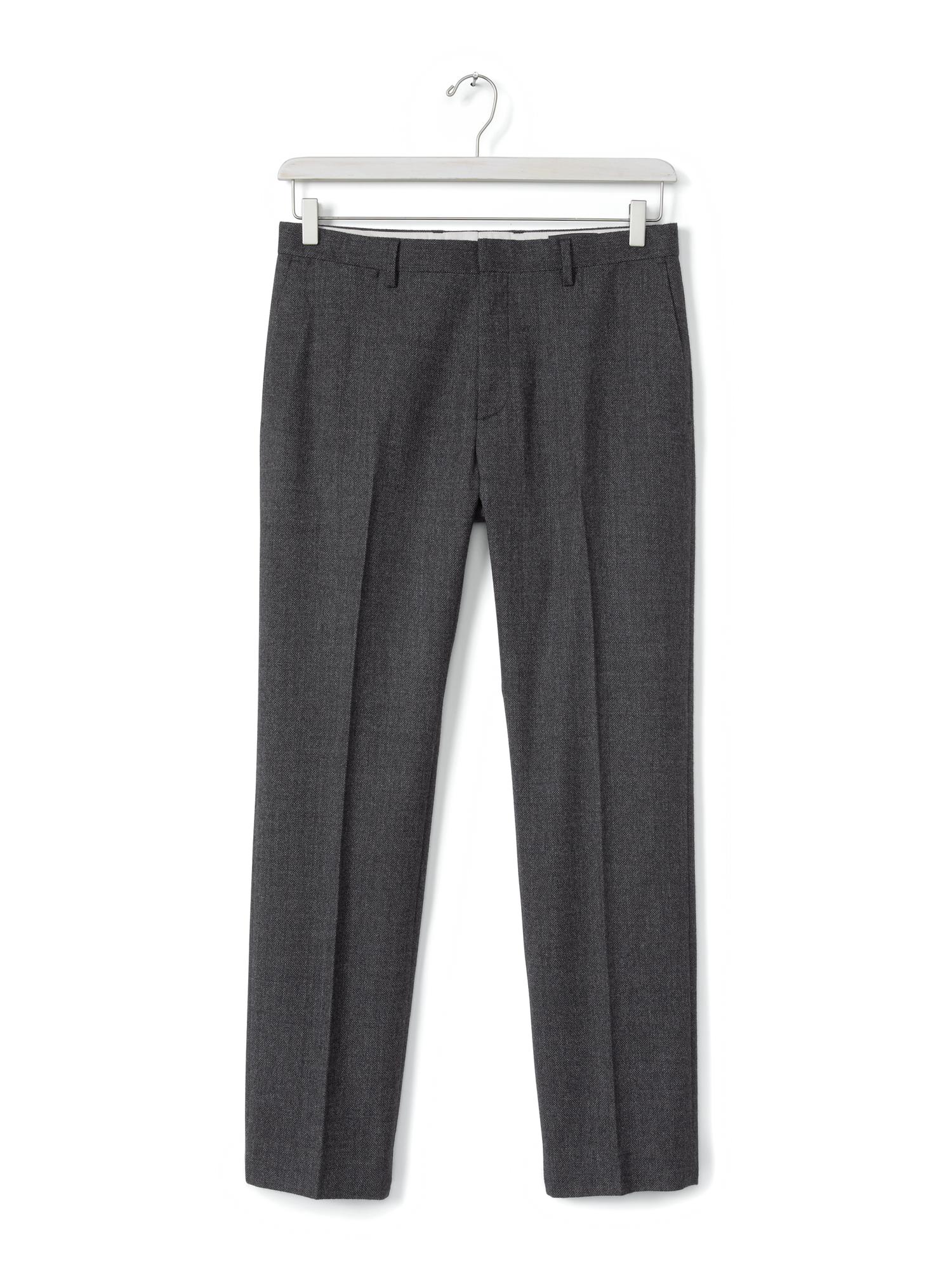 Modern Slim Charcoal Flannel Pant
