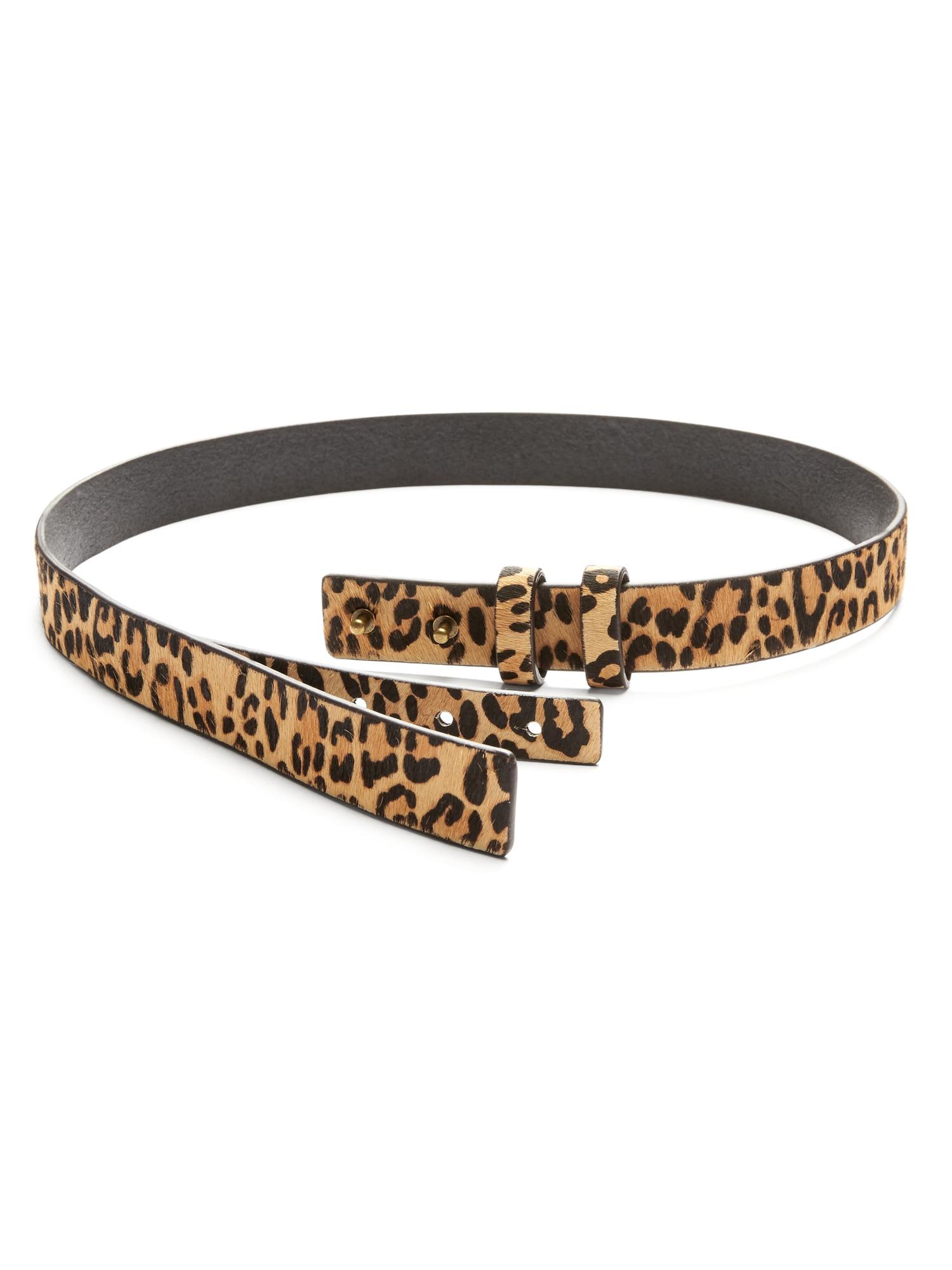 Leopard Hidden-Closure Belt