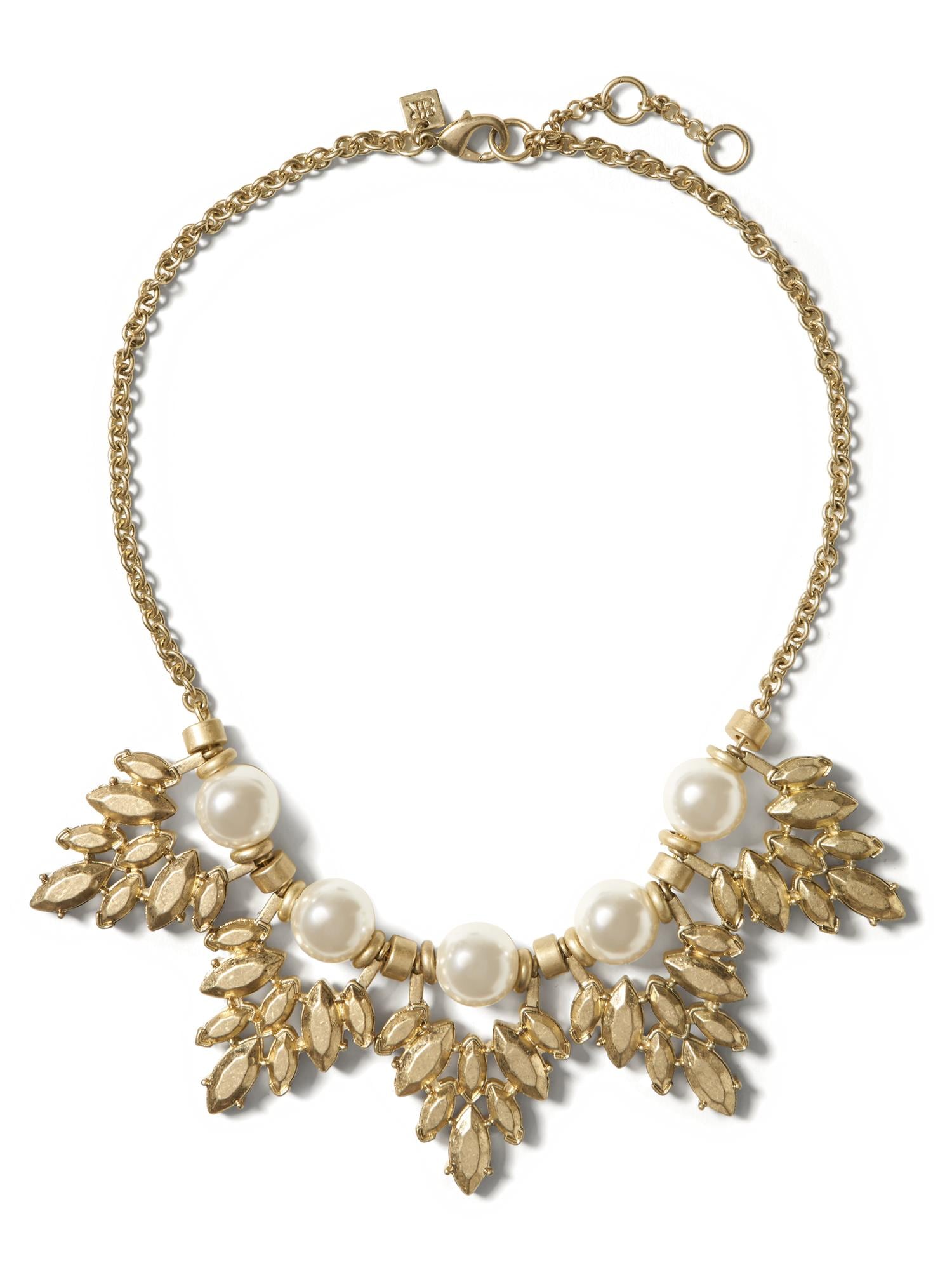 Pearl Leaf Necklace