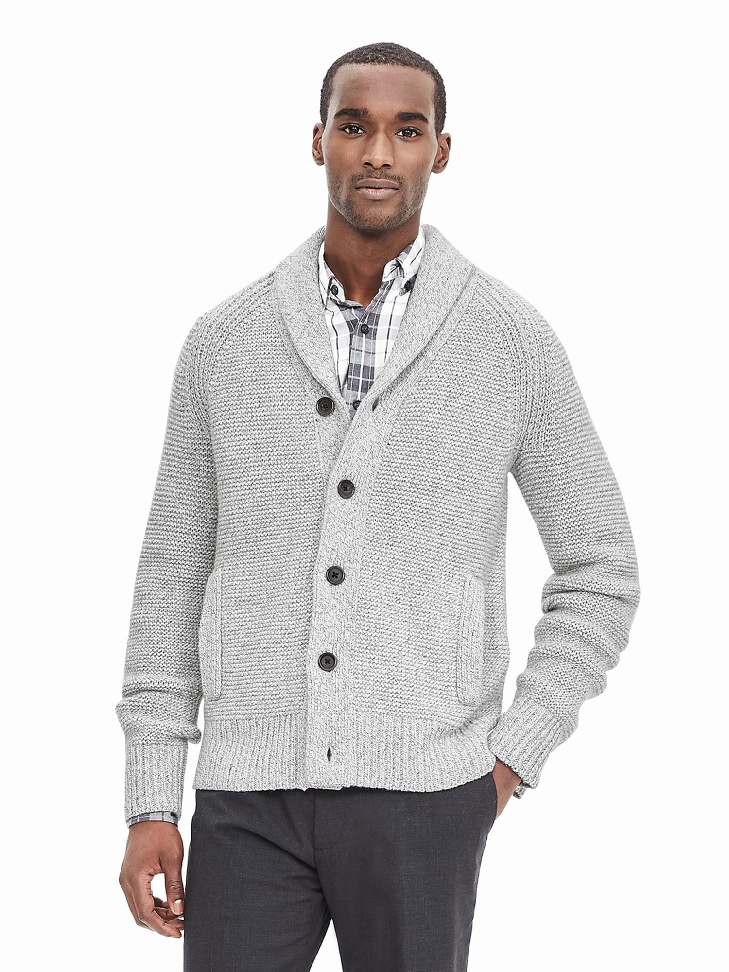 Textured Shawl Sweater Cardigan Banana Republic