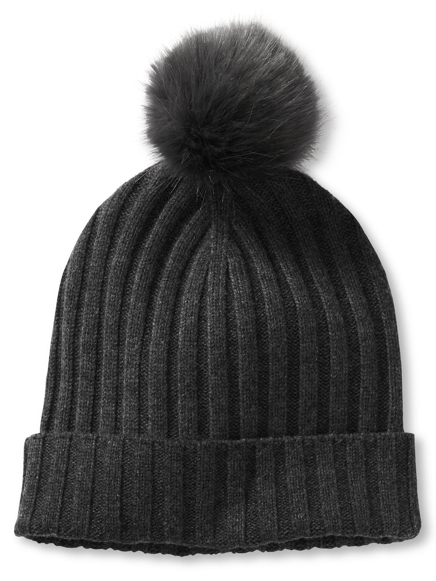 Ribbed Pom-Pom Beanie | Banana Republic