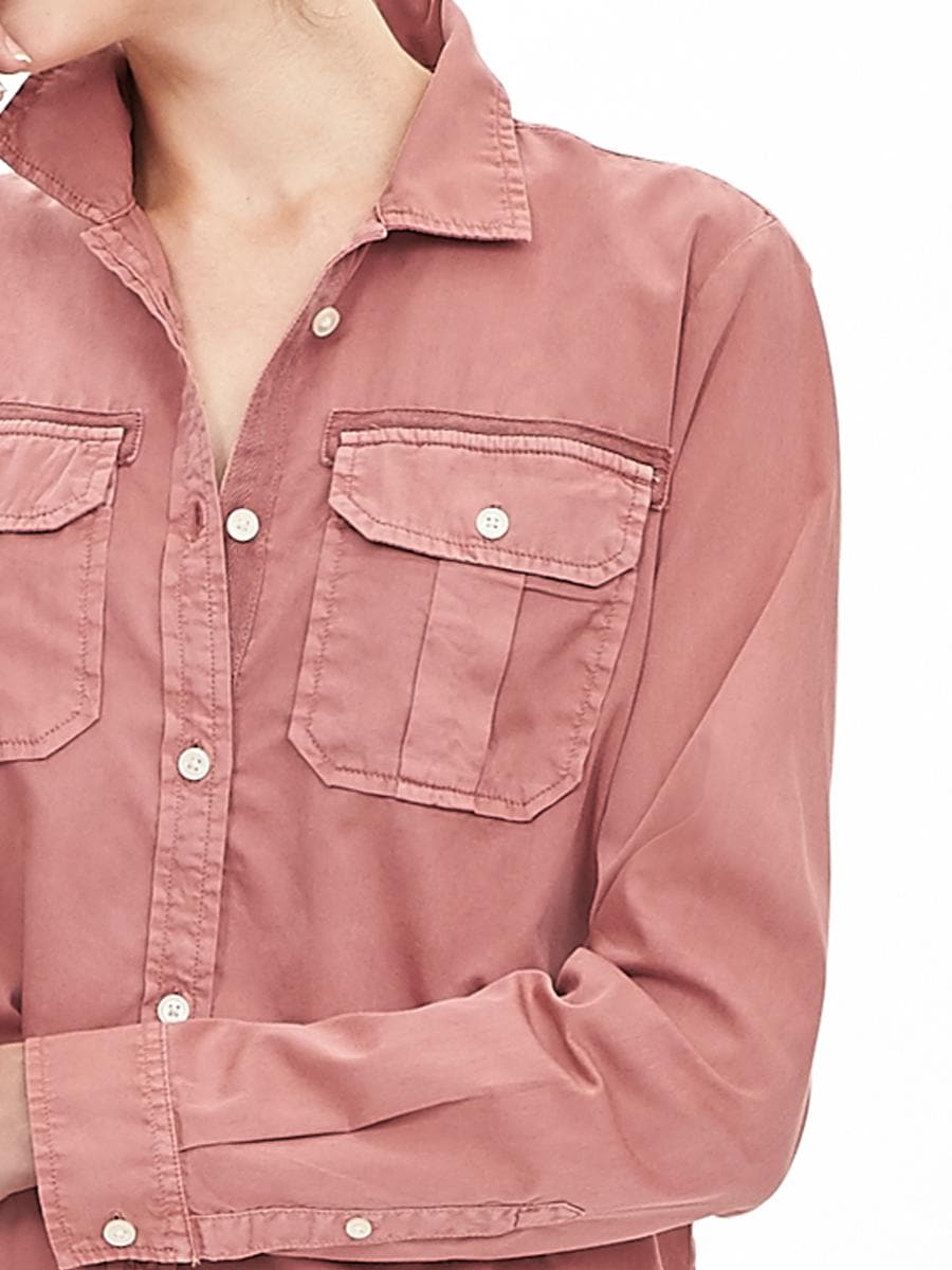 Heritage Rose Twill Military Shirt