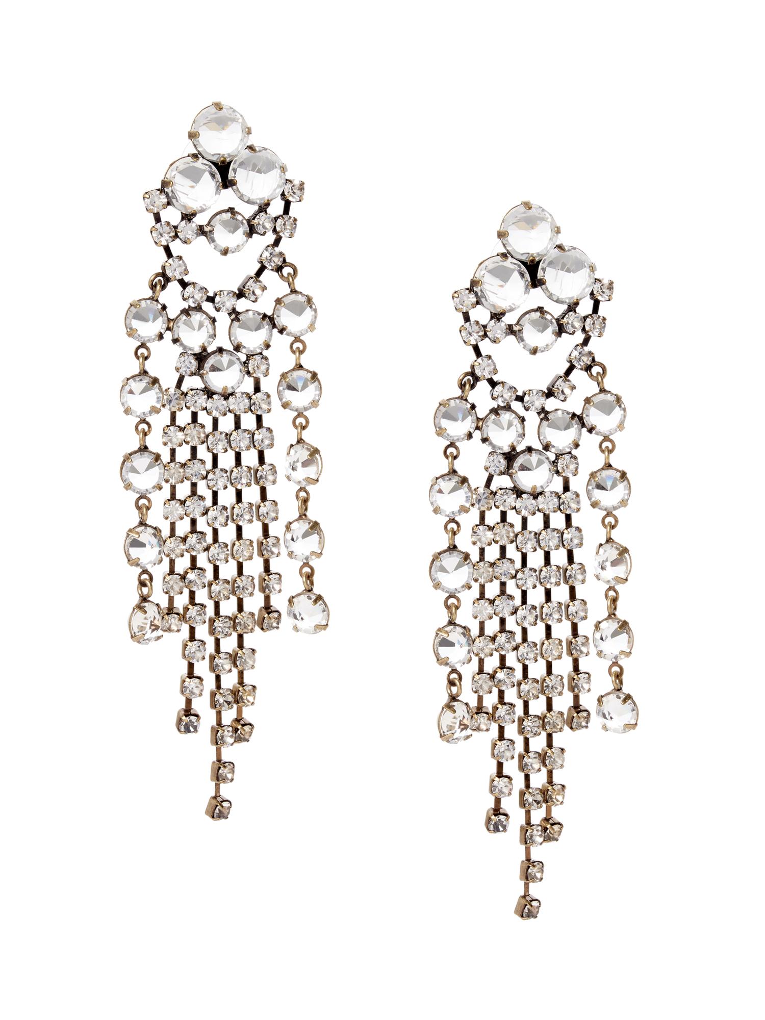 Mia Jewel Shop Teardrop Beaded Chandelier Earrings – Long Dangle Stone – Boho Women's Jewelry