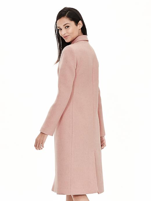 Banana republic pink wool hot sale coat