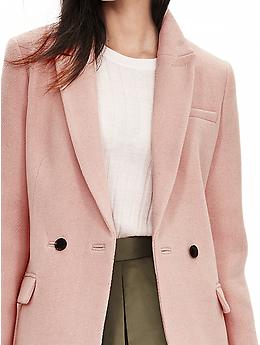 Banana republic discount pink wool coat