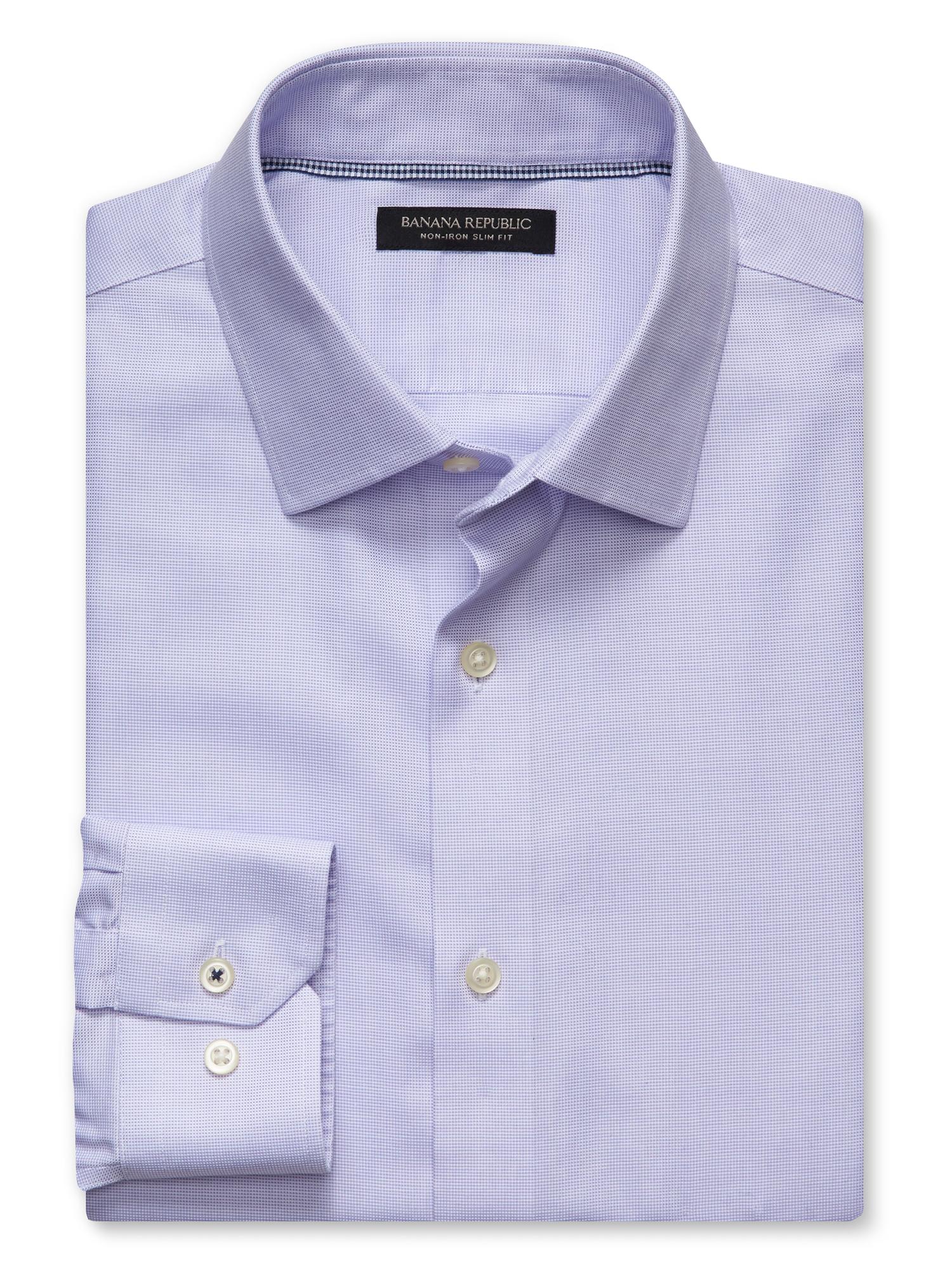 Camden Standard-Fit Non-Iron Birdseye Dress Shirt