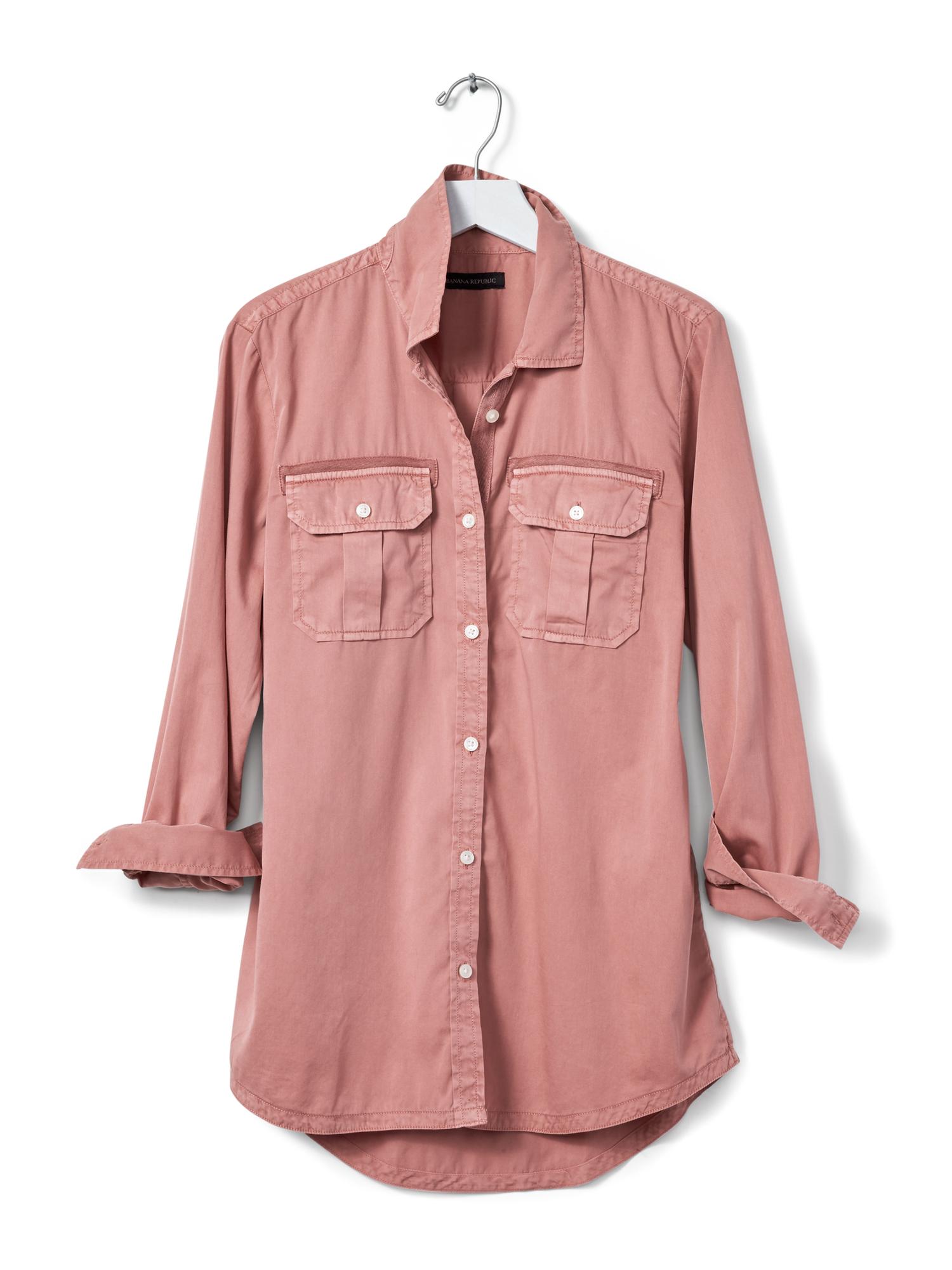 Heritage Rose Twill Military Shirt