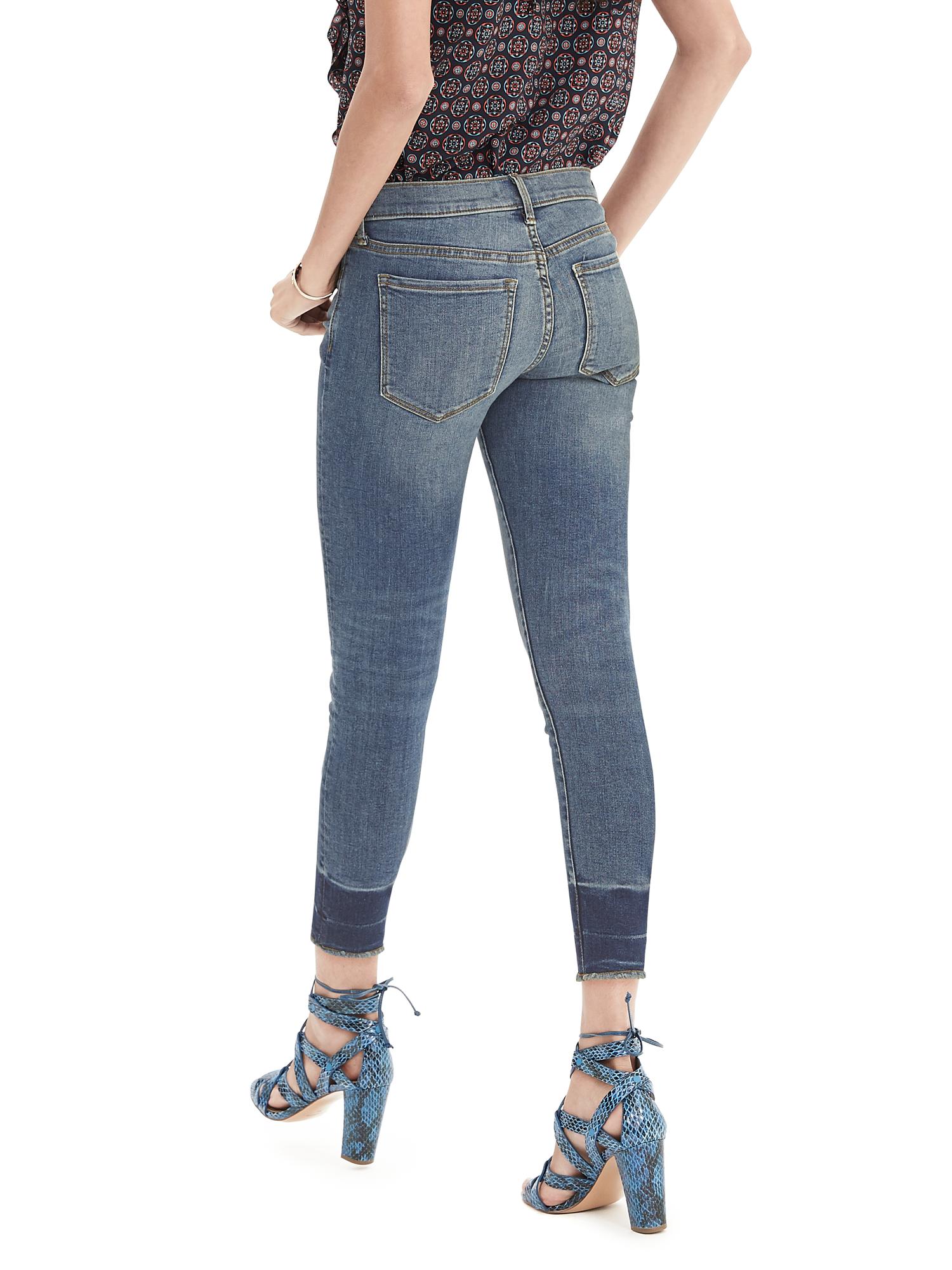 Medium Wash Skinny Ankle Jean