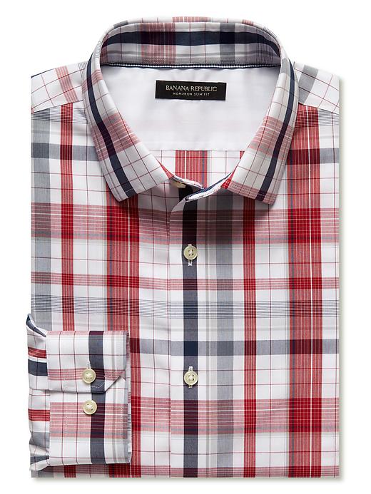 Camden-Fit Non-Iron Bold Check Shirt | Banana Republic