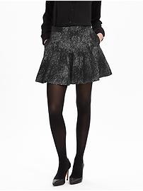 Jacquard Fit-and-Flare Skirt | Banana Republic