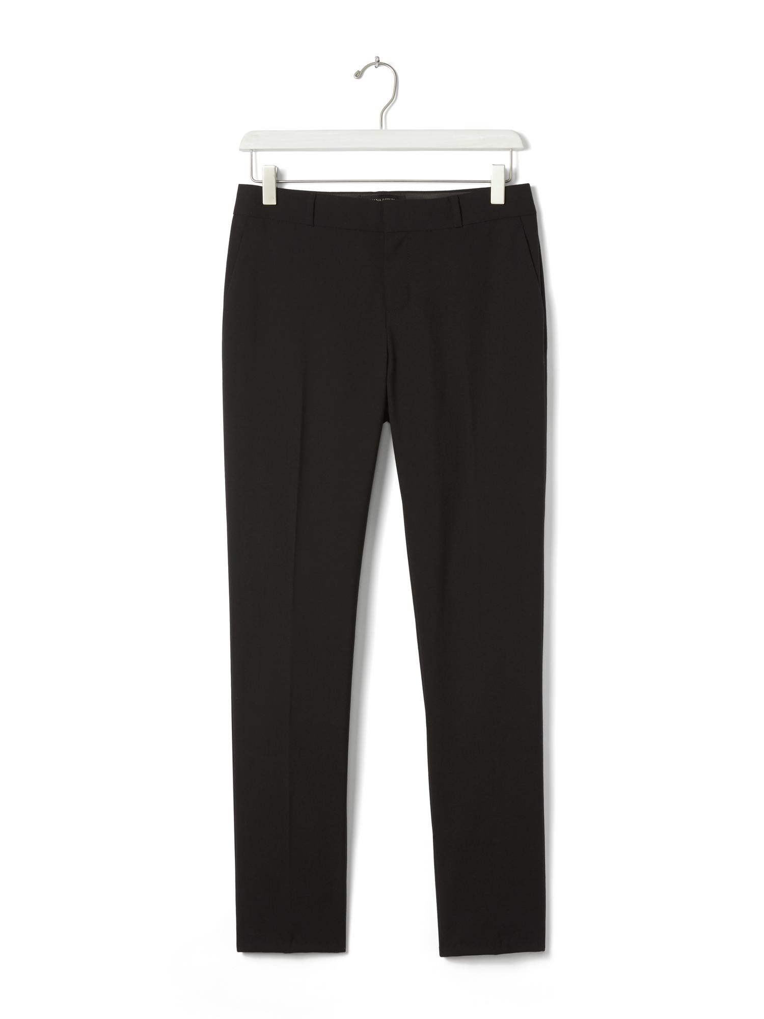Petite Avery Straight-Fit Lightweight Wool Ankle Pant | Banana Republic