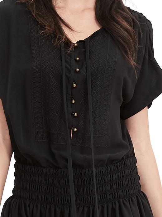banana republic black fringe dress Wilkins Dresser