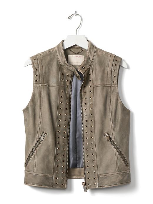 ジャケット・アウター BANANA REPUBLIC Leather Vest Heritage Leather Grommet Vest | Banana Republic