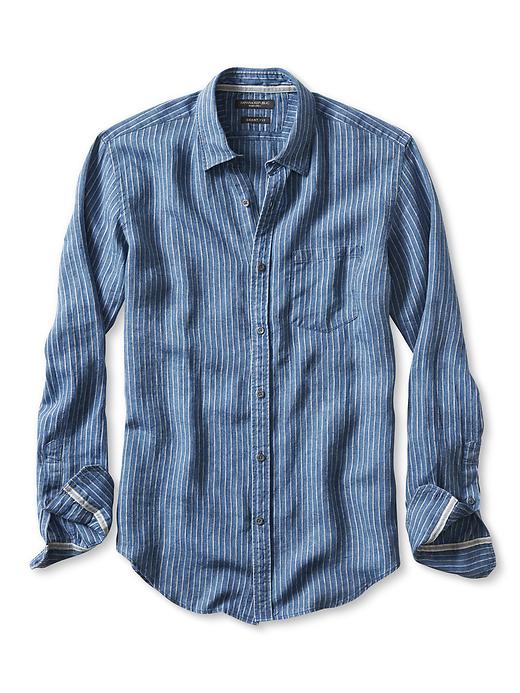 Vtg Banana Republic Shirt Mens Small Irish Linen Short