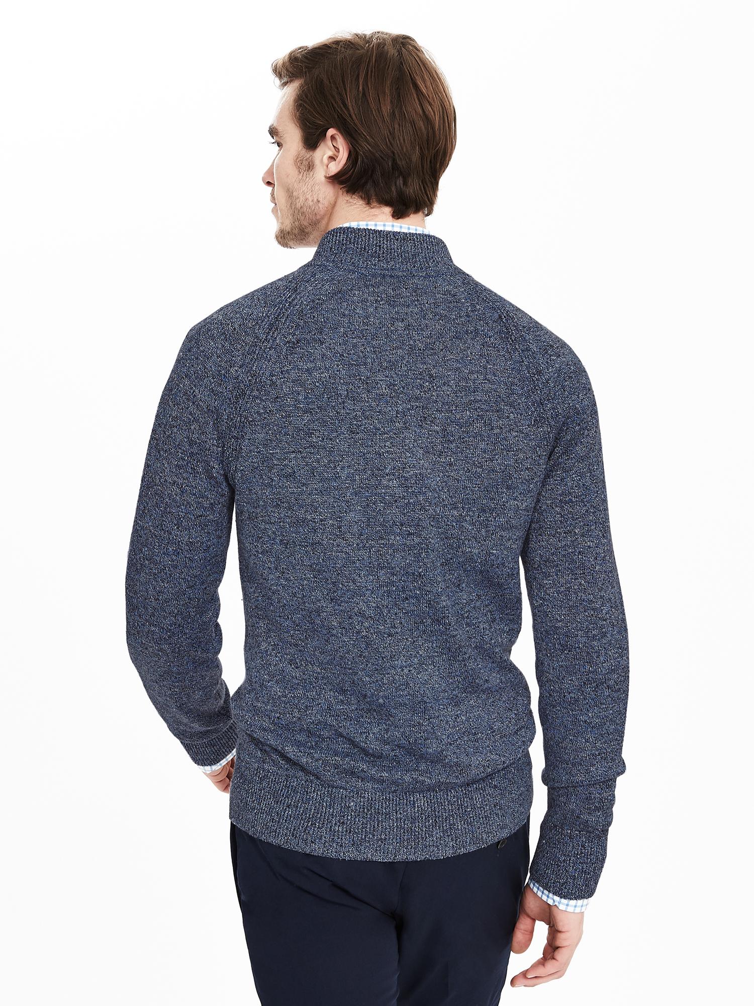 Linen Zip Sweater