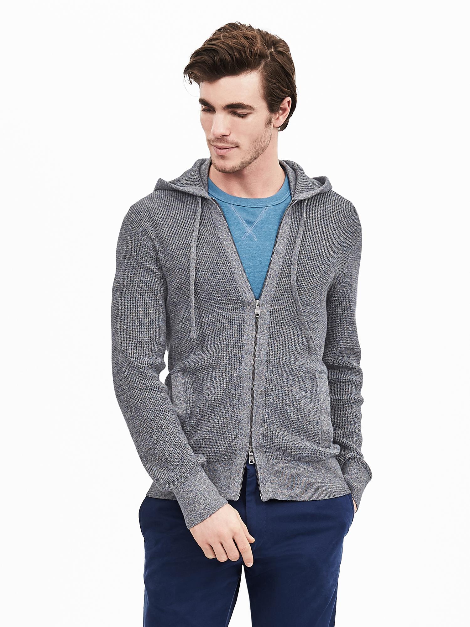 Textured Cotton Hoodie | Banana Republic