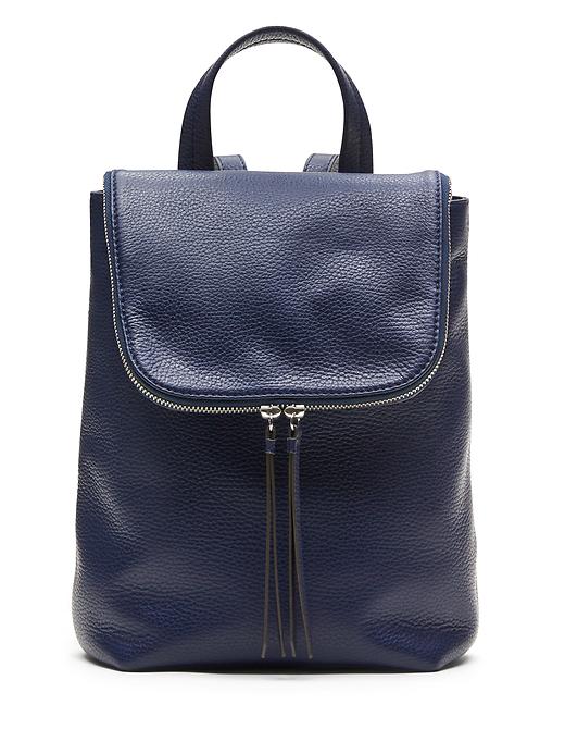 Banana Republic Italian Leather Mini Backpack - Navy Blue Pebbled Leather Navy_1200x1200_crop_center.jpg  main image 2