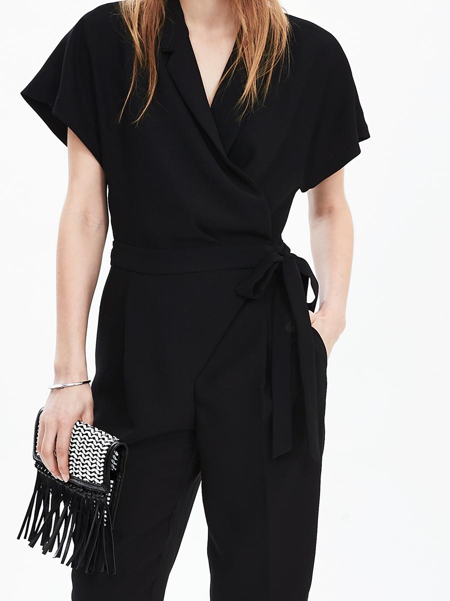 Tuxedo Ankle-Leg Jumpsuit