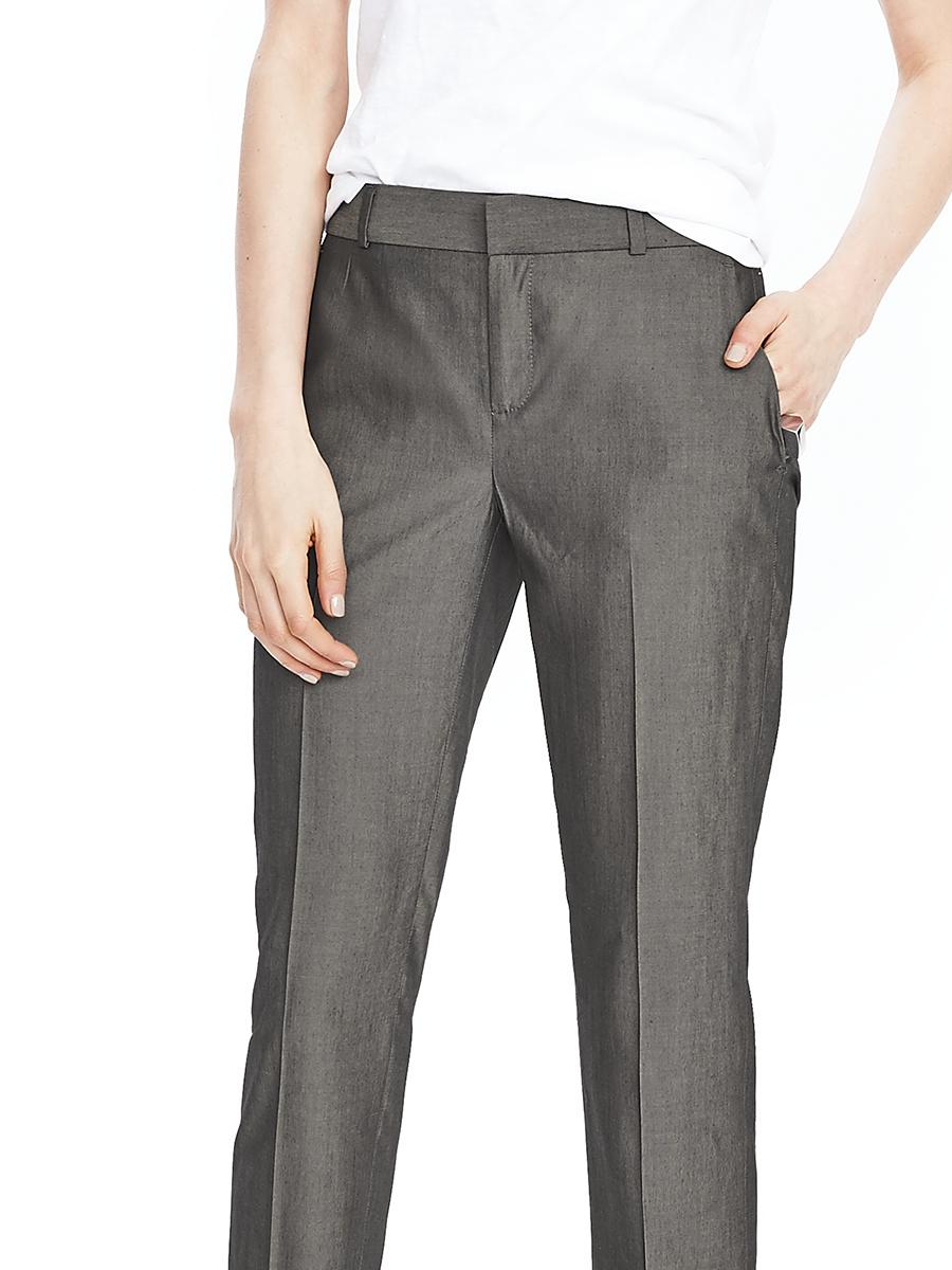 Avery-Fit Silk Blend Pant | Banana Republic