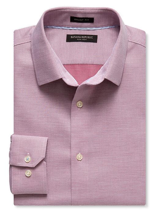 slim fit dress slacks Untuckit Wrinkle-Free Grant Shirt - Green