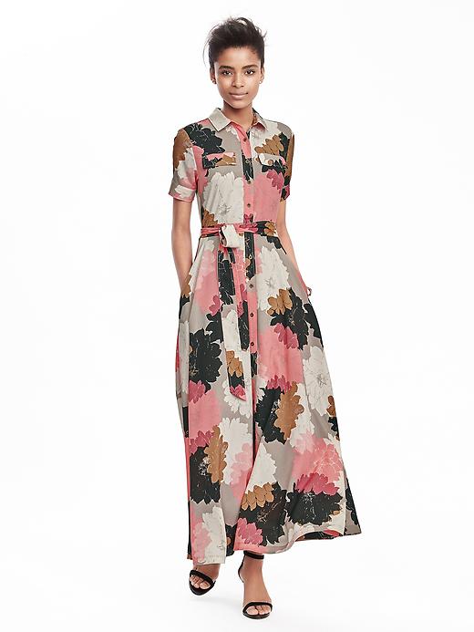Floral Maxi Shirtdress Floral Maxi Shirtdress